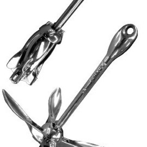 Stainless steel folding anchor